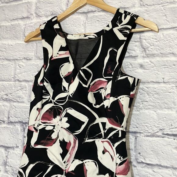 RW & Co Sleeveless Floral Print Knee Length Dress Size 0 - Picture 3 of 11